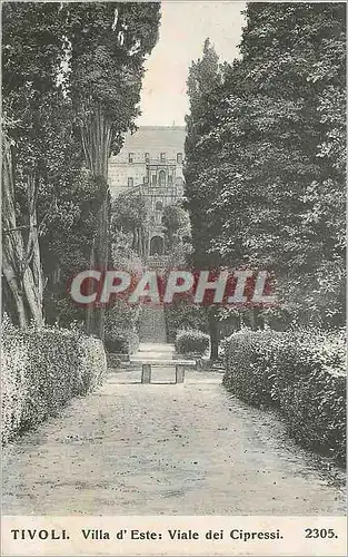 Cartes postales Tivoli Villa d'Este Viale dei Cipressi