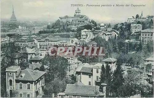 Cartes postales Torino Panorama parziale e Monte dei Cappucial