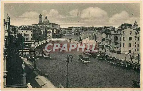 Ansichtskarte AK Venezia Pont des Scalzi Bateaux