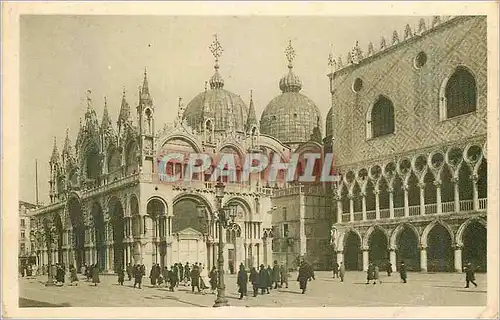 Ansichtskarte AK Venezia Palazzo Ducale e la Basilica di S Marco