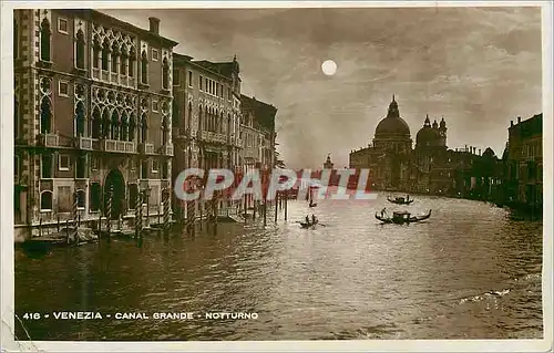 Cartes postales Venezia Canal Grande Notturno