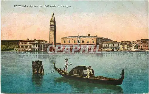 Ansichtskarte AK Venezia Panorama dall' Isola S Glorgio