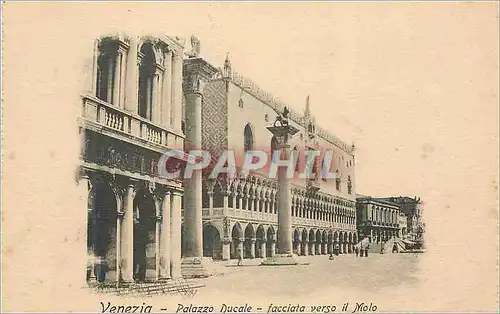 Ansichtskarte AK Venezia Palazzo Ducale facciata verso il Molo