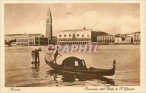 Ansichtskarte AK Venezia Panorama dall Isola di S Giorgio Bateau