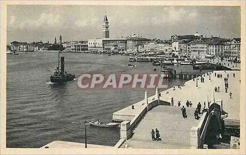 Ansichtskarte AK Venezia Nouveau Pont de l'Arsenal et Riva Schiavoni Bateaux