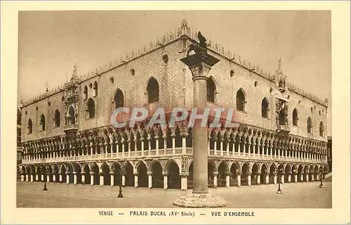 Ansichtskarte AK Venise Palais Ducal (XV siecle) Vue d'ensemble