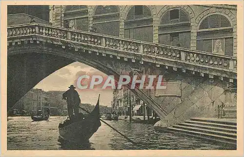 Cartes postales Venezia Ponte Rialto Canale grande Bateau