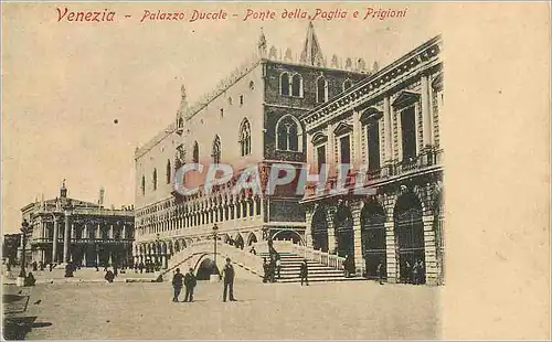 Ansichtskarte AK Venezia Palazzo Ducale Ponte della Paglia e Prigioni