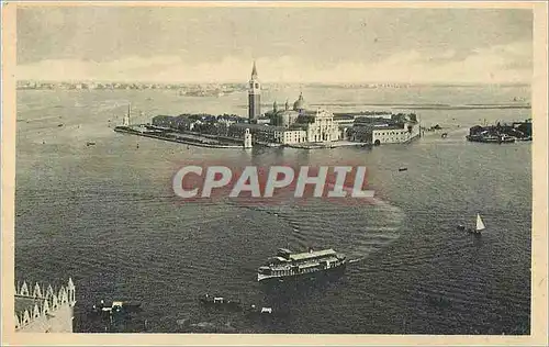 Cartes postales Venezia Ile St Giorgio Bateau