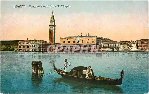 Ansichtskarte AK Venezia Panorama dall'Isola S Giorgio Bateau