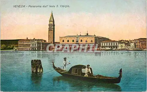 Cartes postales Venezia Panorama dall'Isola S Giorgio Bateau