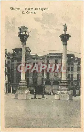 Cartes postales Vicenza Piazza dei Signori Le Colonne