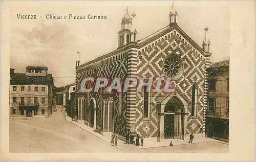 Ansichtskarte AK Vicenza Chiesa e Piazza Carmine