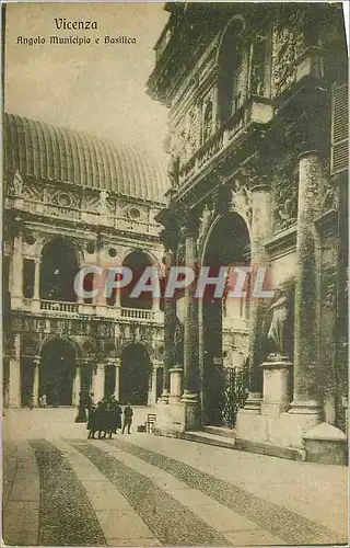 Cartes postales Vicenza Angolo Municipio e Basilica