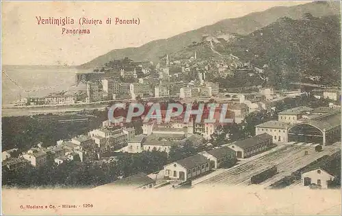 Cartes postales Ventimiglia (Riviera di Ponenie) Panorama Train
