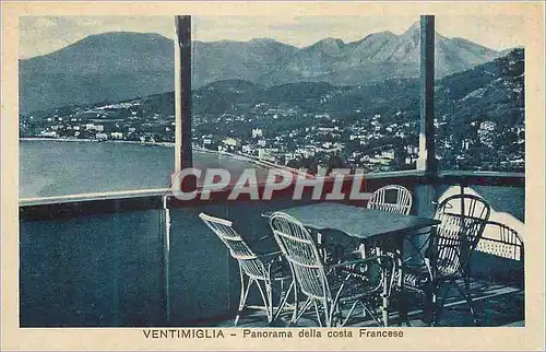 Ansichtskarte AK Ventimiglia Panorama della costa Francese