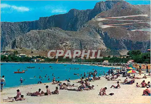 Moderne Karte Palermo Mondello La Plage