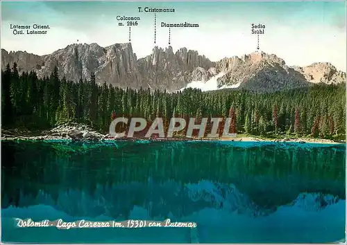 Cartes postales moderne Dolomito Lago Carerra