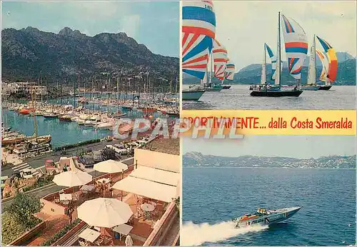 Cartes postales moderne Costa Smeralda Sportivament dalla Bateaux