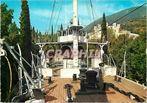 Cartes postales moderne Italy Italiani Le bateau Puglia et le Mausolee (Arch. G C Maroni)