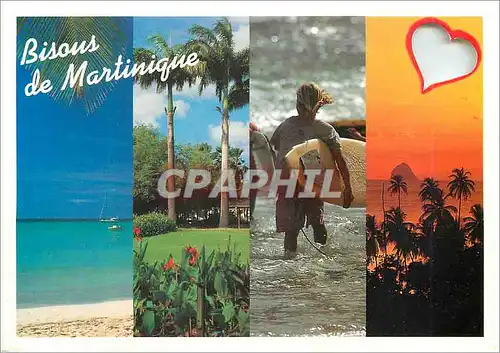 Cartes postales moderne Martinique Sainte-Anne Fort-de-France Tartane le Diamant