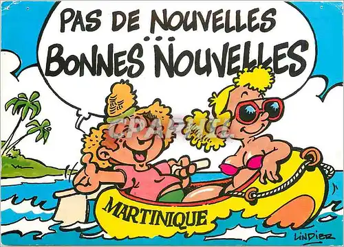 Cartes postales moderne Martinique Pas de nouvelles Bonnes nouvelles