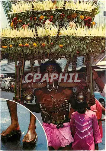 Cartes postales moderne Ile Maurice Un participant de la fete Cavadee