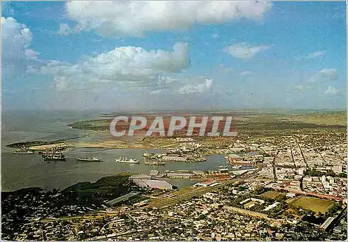 Cartes postales moderne Ile Maurice Vue aerienne de Port-Louis