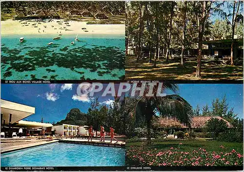 Cartes postales moderne Ile Maurice Quatre des hotel du Mauritius Hotels Group
