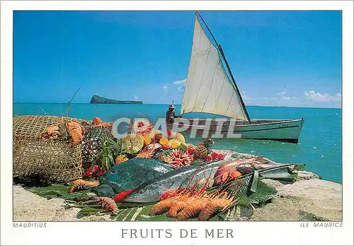 Cartes postales moderne Ile Maurice fruits de mer