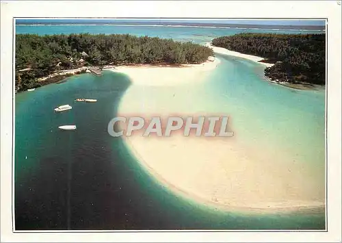 Moderne Karte Ile Maurice Trou-aux-Biches The lagoon and the beaches