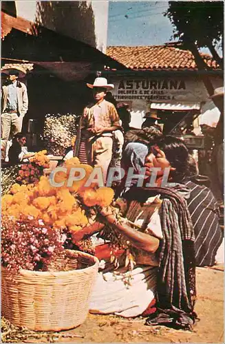 Cartes postales moderne Mexico pittoresque et couleurs des marches mexicains