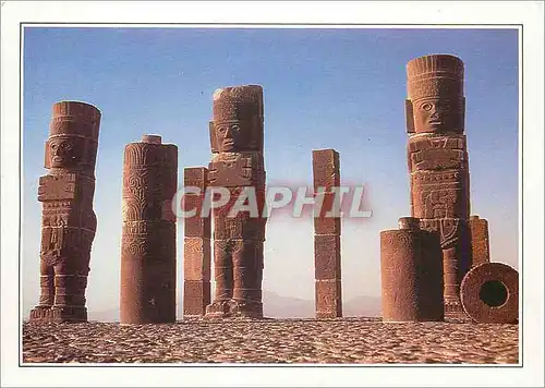 Cartes postales moderne Mexico Tula Guerriers tolteques en basalte