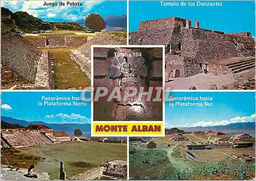 Moderne Karte Mexico Monte Alban