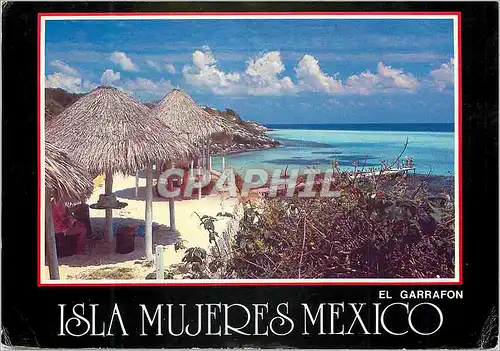 Moderne Karte Mexico Isla Mujeres El Garrafon