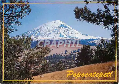 Moderne Karte Mexico El Volcan Popocatepetl