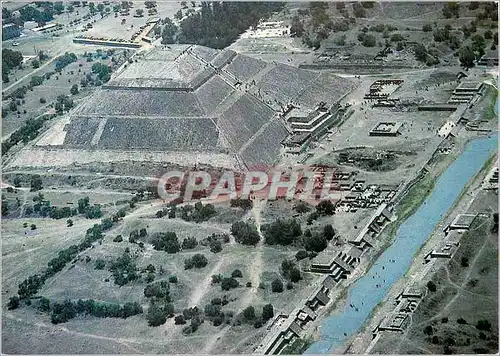 Moderne Karte Mexico Pyramid of the Sun and Avenue of the Dead