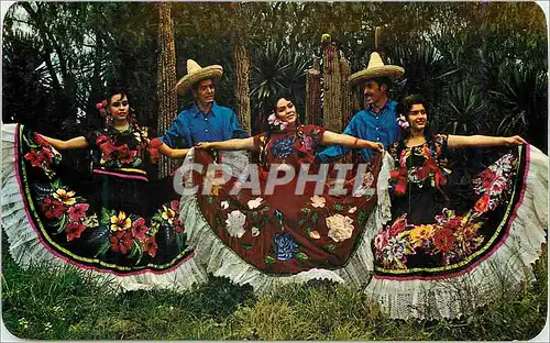 Moderne Karte Mexico Dance from the Isthmus of Tehuantepec