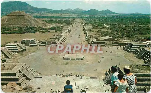 Moderne Karte Mexico Panoramic view of the Plaza of the Moon