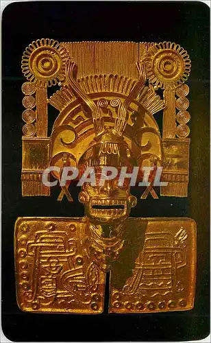 Cartes postales moderne Mexico Reproduction of the God of Death in solid gold  one of the jewels from Monte Alban