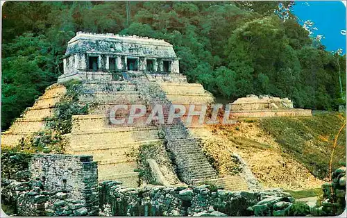 Moderne Karte Mexico Inscription Temple