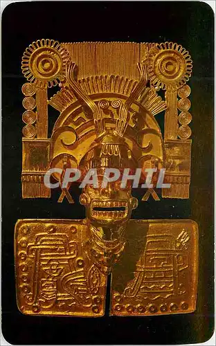Cartes postales moderne Mexico Reproduction of the God of Death in solid gold  one of the jewels from Monte Alban