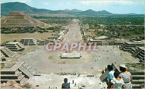 Moderne Karte Mexico Panoramic view of the Plaza of the Moon