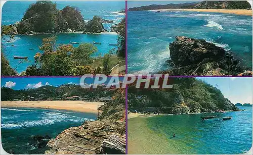 Cartes postales moderne Mexico Four beautiful aspects of Puetro Angel Oaxaca