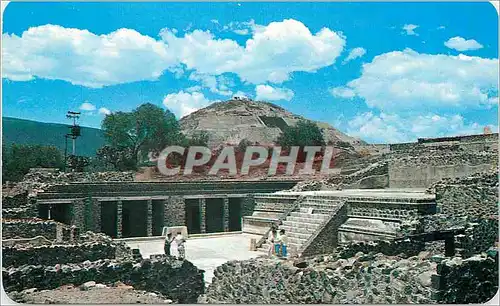 Cartes postales moderne Mexico Temple of the Butterflies so named for the carvings on the columns It is about 1000 yers