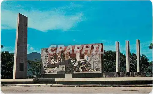 Moderne Karte Mexico Monument to Juarez at the Guelatao turn-off Carretera Internacional Oaxaca