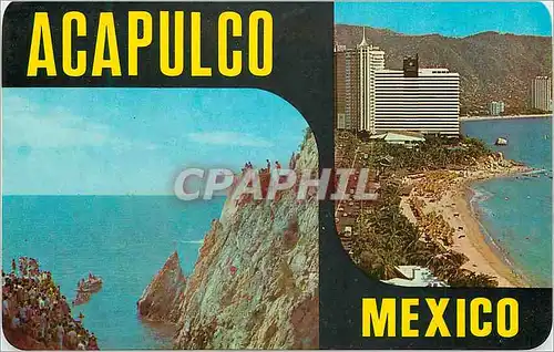 Cartes postales moderne HIGH DI VER ON LA QUEBRADA AND AIR VIEW CONDESA BEACH