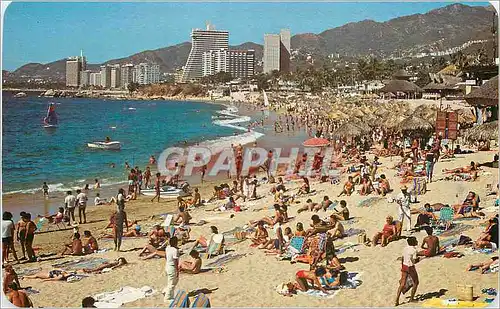 Moderne Karte View of the highly popular Condesa Beach. Acapulco Gro Mexico