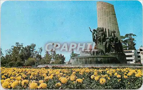 Moderne Karte The Monument dedicated to the Oil Workers MEXICO