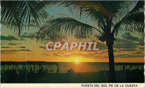 Cartes postales moderne SUNSET IN PIE DE LA CUESTA BEACH